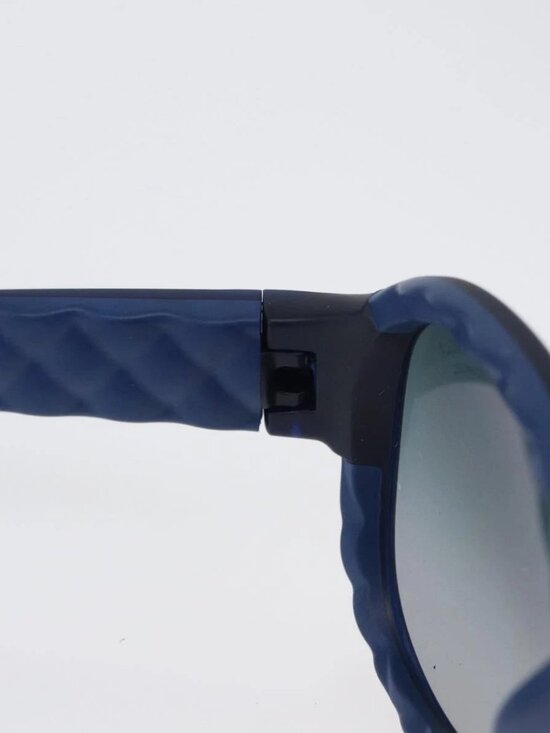 CHANEL Sunglasses plastic Blue CC Auth BA10703